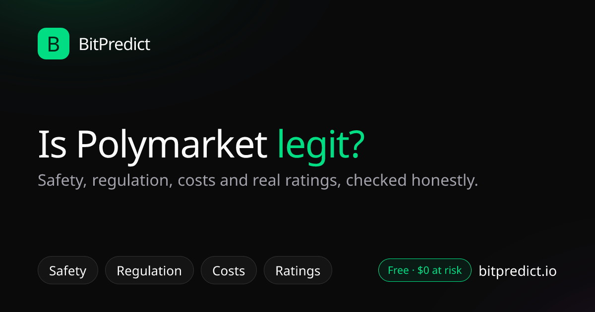 Polymarket review: is Polymarket legit and safe? Regulation, fees, payouts and real user ratings, reviewed honestly