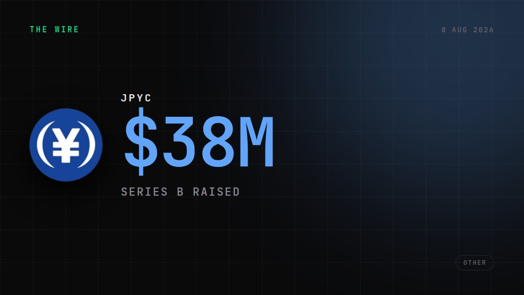 JPYC raises $38M Series B for yen stablecoin expansion. $38M