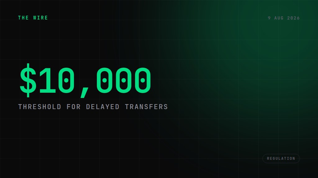 Brazil central bank mandates 24-hour delay on large crypto transfers. $10,000