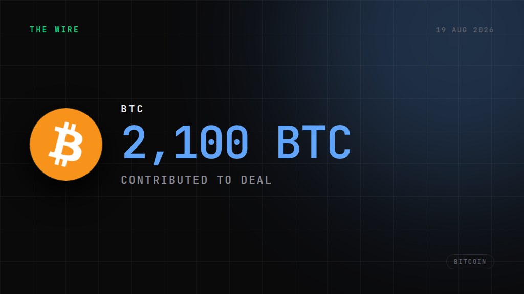 Metaplanet takes 96% stake in Nasdaq firm with 2,100 BTC to launch US treasury arm. 2,100 BTC