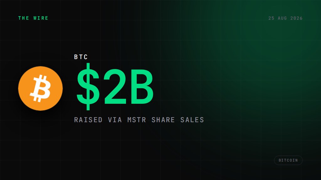 Strategy raises $2B, skips BTC buy, sets up new USD cash reserve. $2B